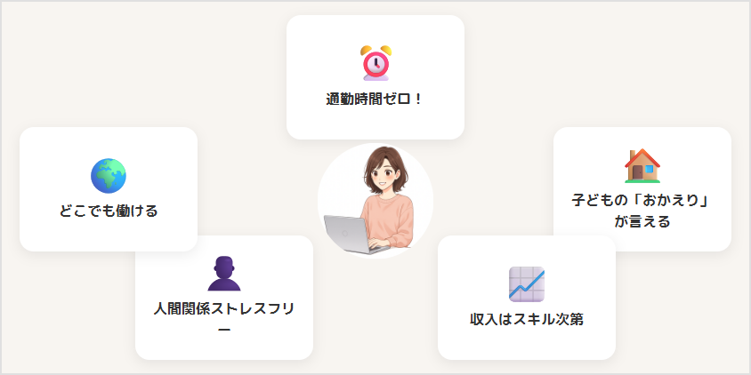 在宅ワーク5つの理由