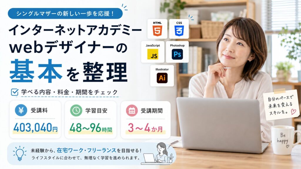 インターネットアカデミー webデザイナーの基本を整理
