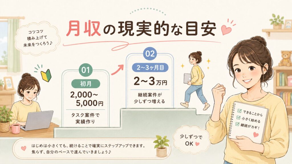 月収の現実的な目安
