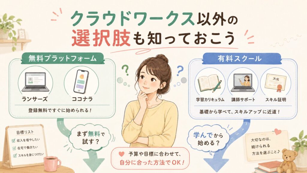 クラウドワークス以外の選択肢