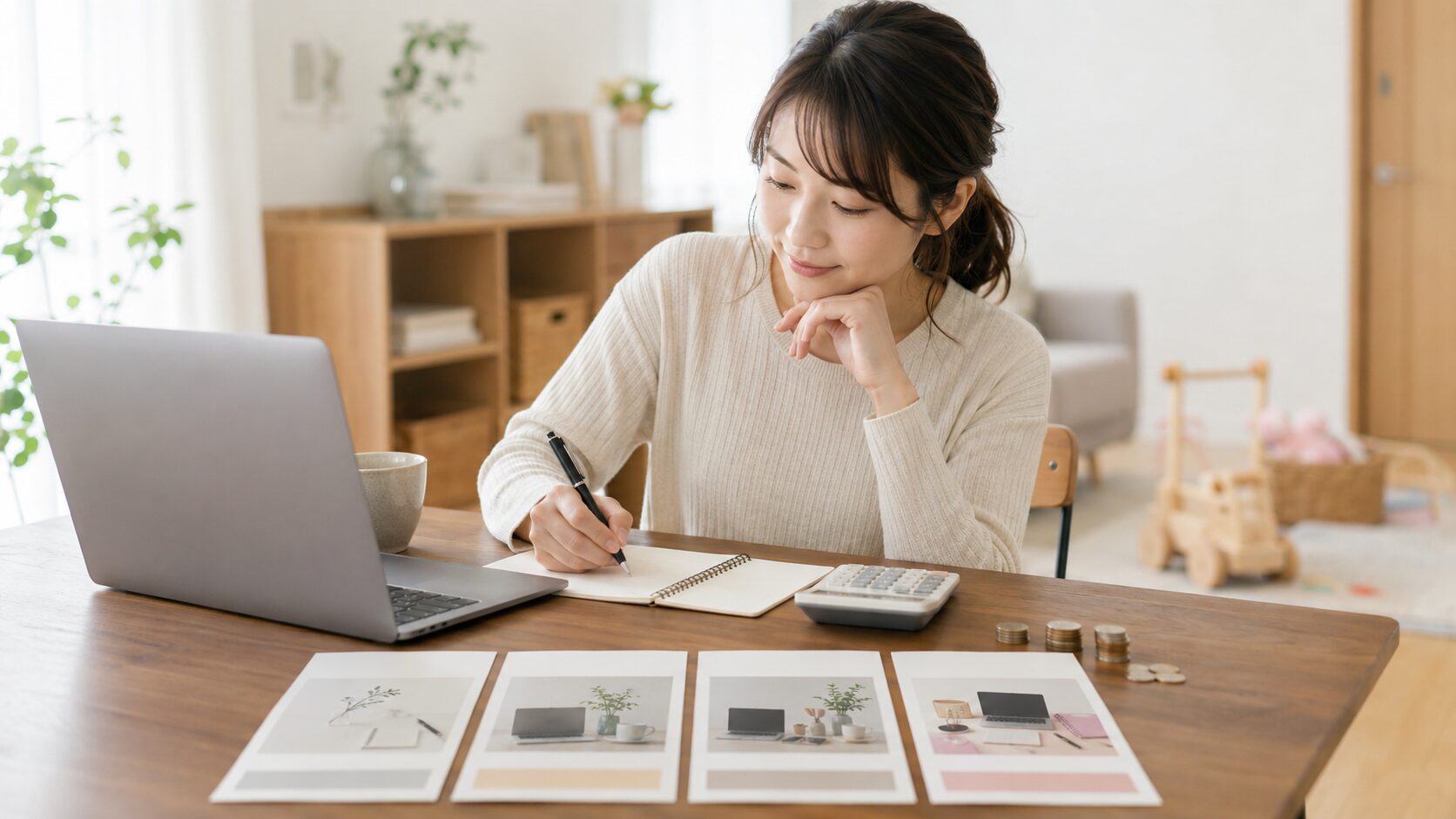シンママの在宅ワーク教科書の記事「【未経験OK】シングルマザーの動画編集在宅ワーク｜必要スキル・案件相場を解説」の見出し「シングルマザーに動画編集の在宅ワークが向いている3つの理由」を説明する画像。「納期型」の仕事だから子供の急な予定変更に対応しやすい、パソコン1台・在宅で完結し、寝かしつけ後の時間も活用できる、動画需要の拡大で未経験からでも案件の入口が多いを図解